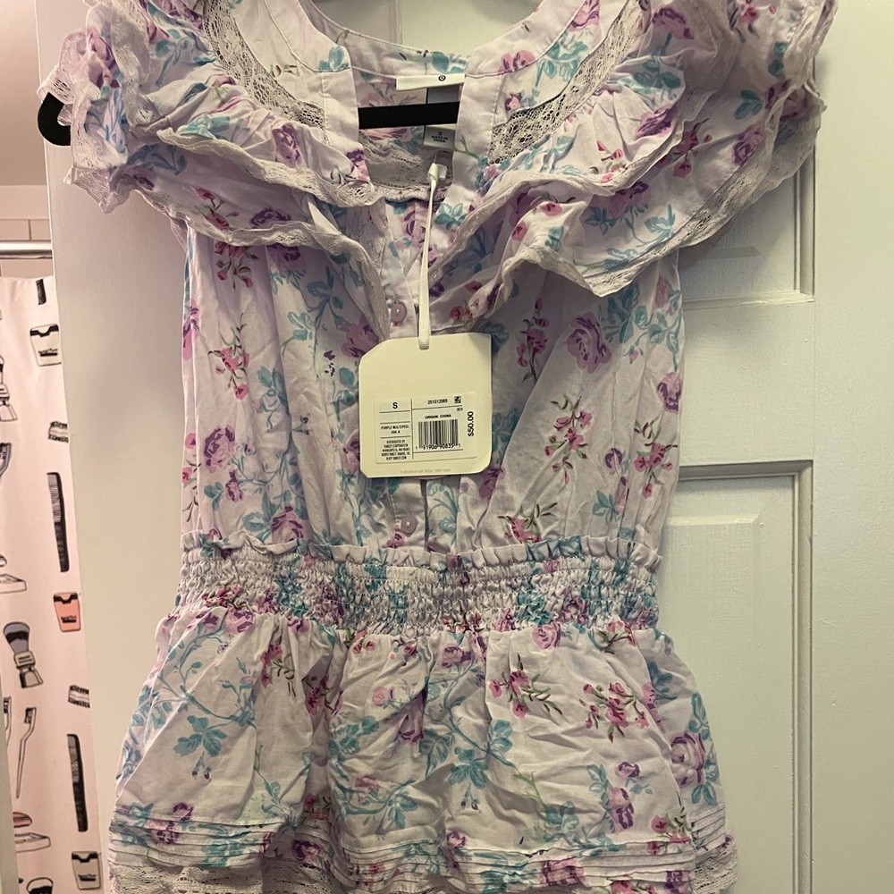 LoveShackFancy x target purple mini sz S NWT